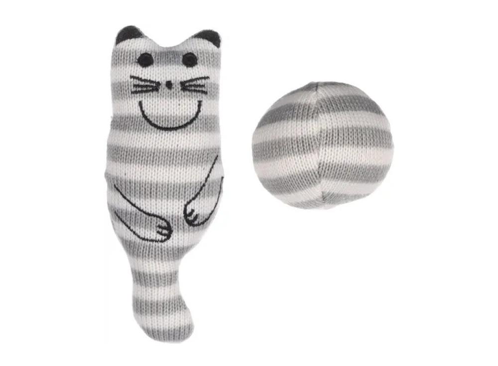 Faci kat + bal gestreept - Faci kat + bal gestreept